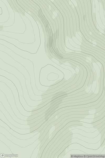 Thumbnail image for Carn Dubh [Pitlochry to Braemar & Blairgowrie] [NO002693] showing contour plot for surrounding peak
